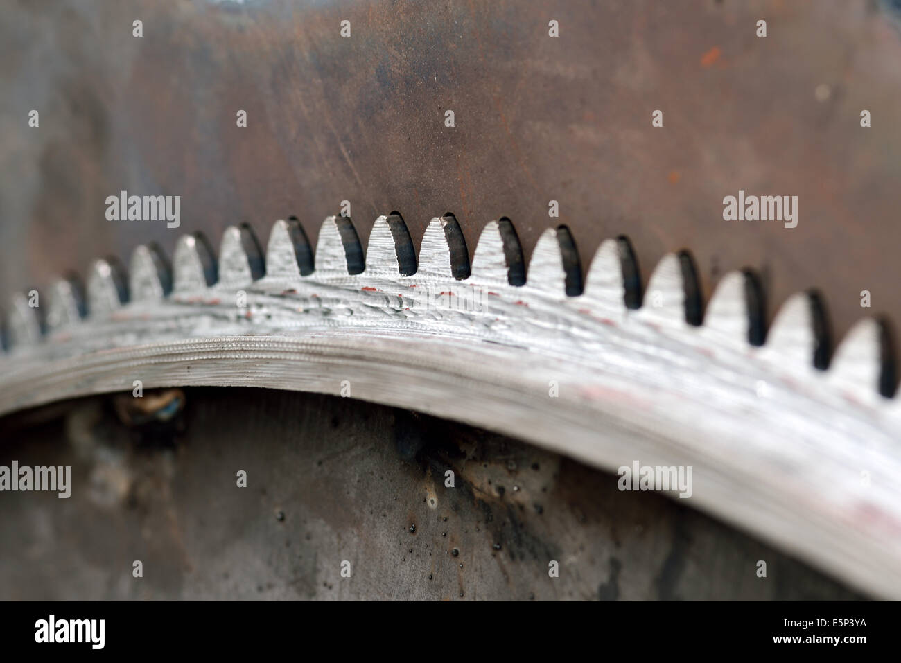 Hecha de metal gears para uso en trabajos industriales pesados Foto de stock