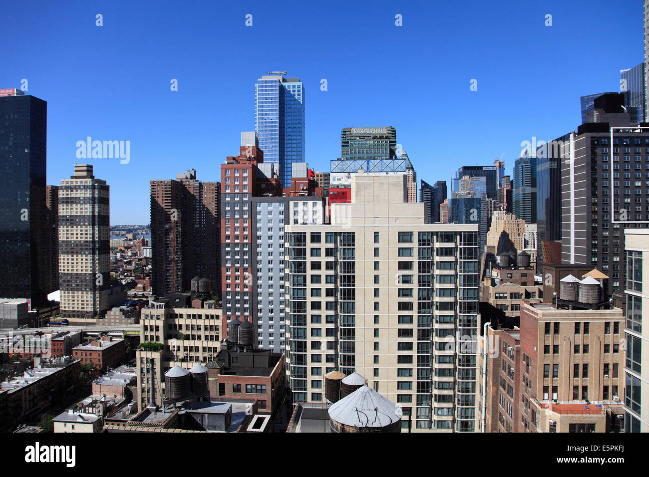 Skyline, Midtown West Side, Manhattan, Ciudad de Nueva York, Estados Unidos de América, América del Norte Foto de stock