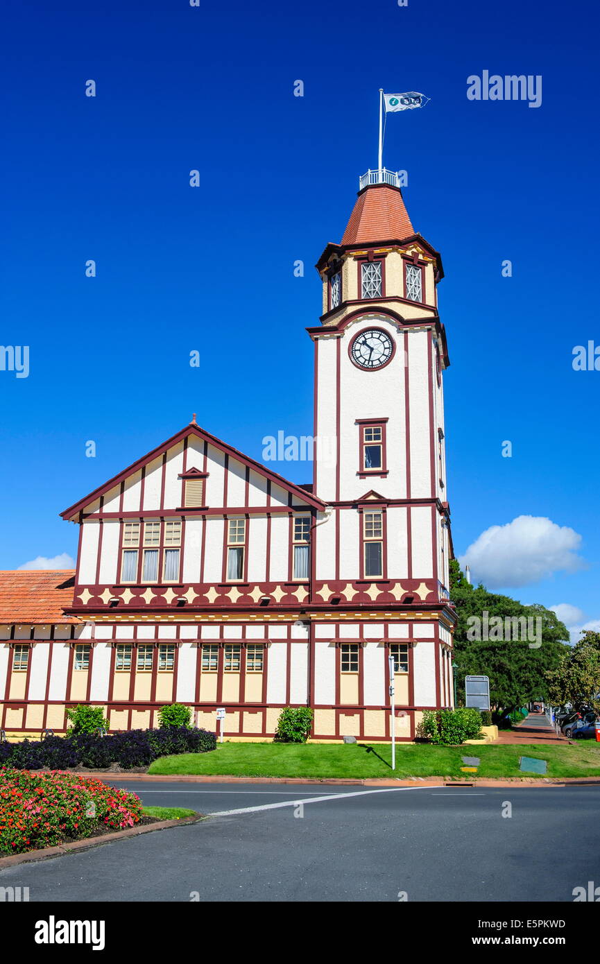 Rotorua Museo de Arte e Historia de Rotorua, Isla del Norte, Nueva Zelanda, el Pacífico Foto de stock