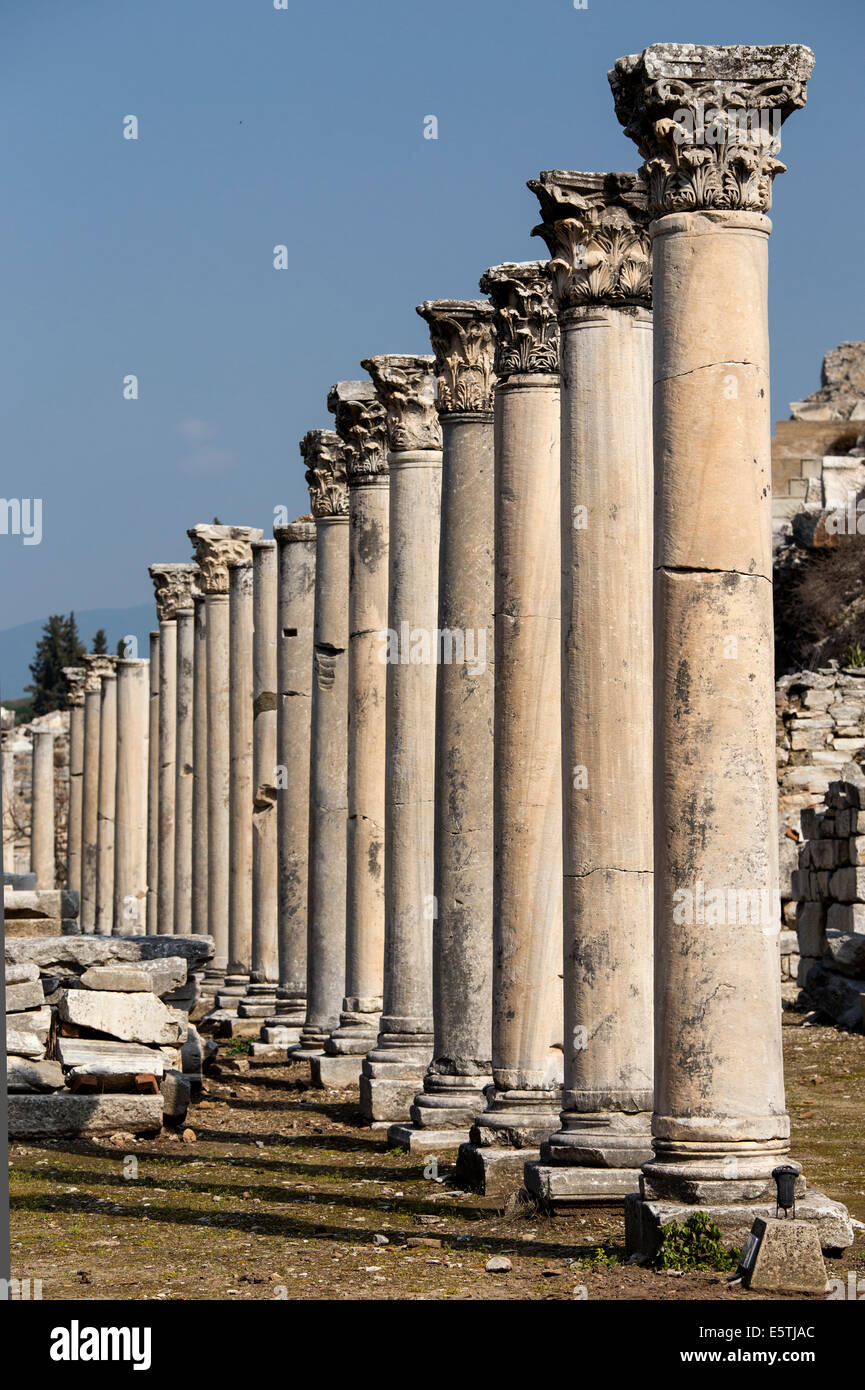 La antigua ciudad de Éfeso, Turquía Foto de stock