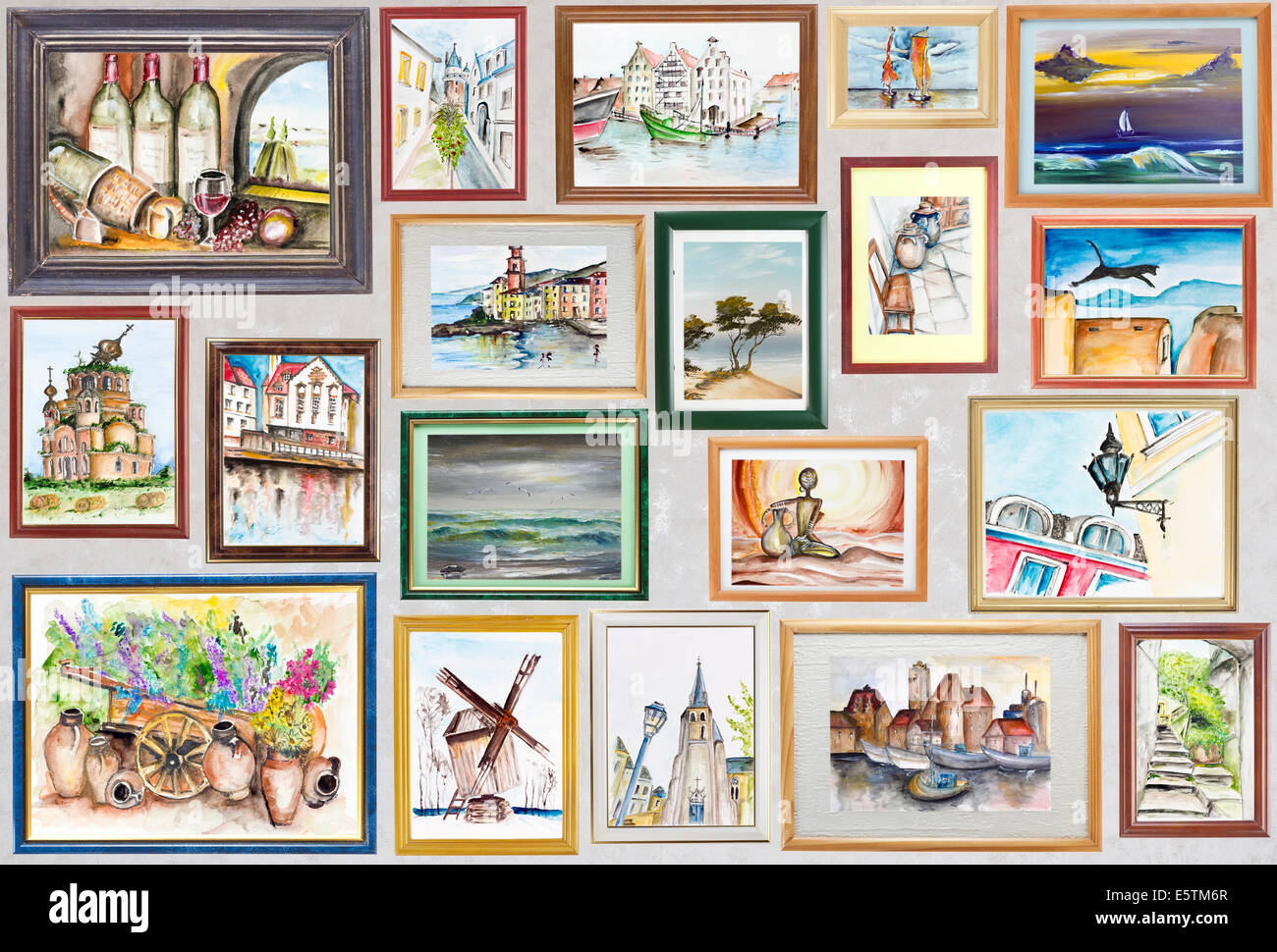 La Historia De Mi Viaje En Concepto De Artes De Acuarela Los