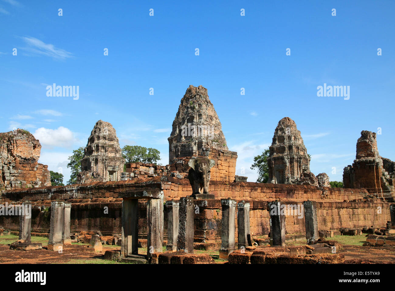 Complejo de templos de Angkor Wat en Camboya Foto de stock