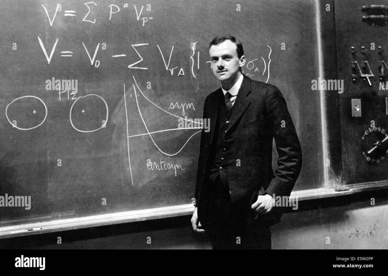 PAUL DIRAC (1902-1984), físico teórico inglés en 1933 Foto de stock
