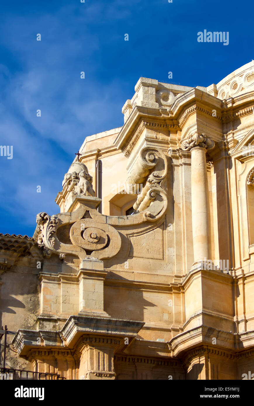 Catedral de Noto, en Sicilia Foto de stock