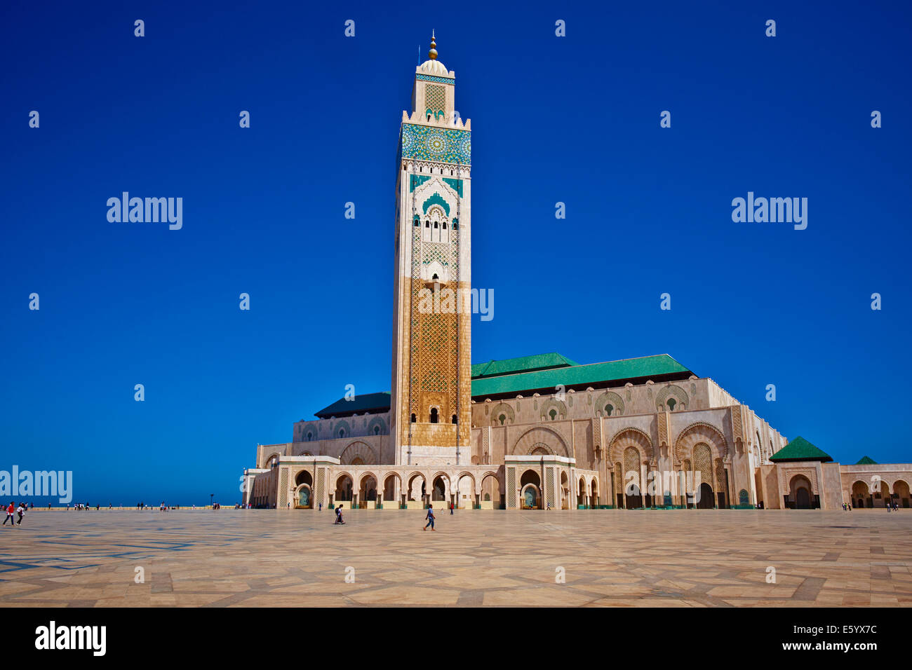 Marruecos, Casablanca y mezquita de Hassan II Foto de stock