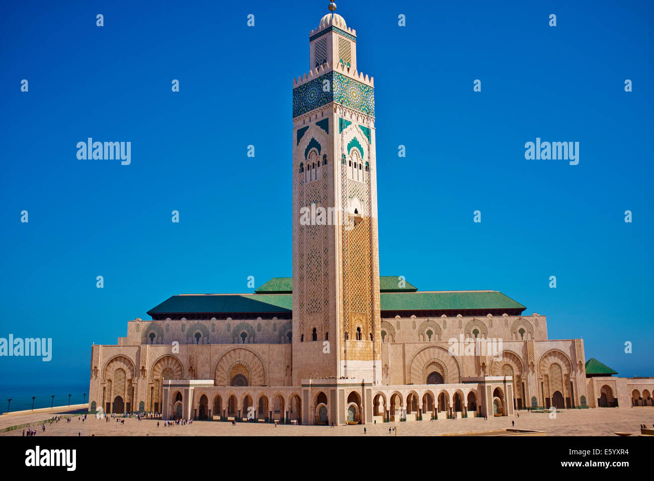 Marruecos, Casablanca y mezquita de Hassan II Foto de stock