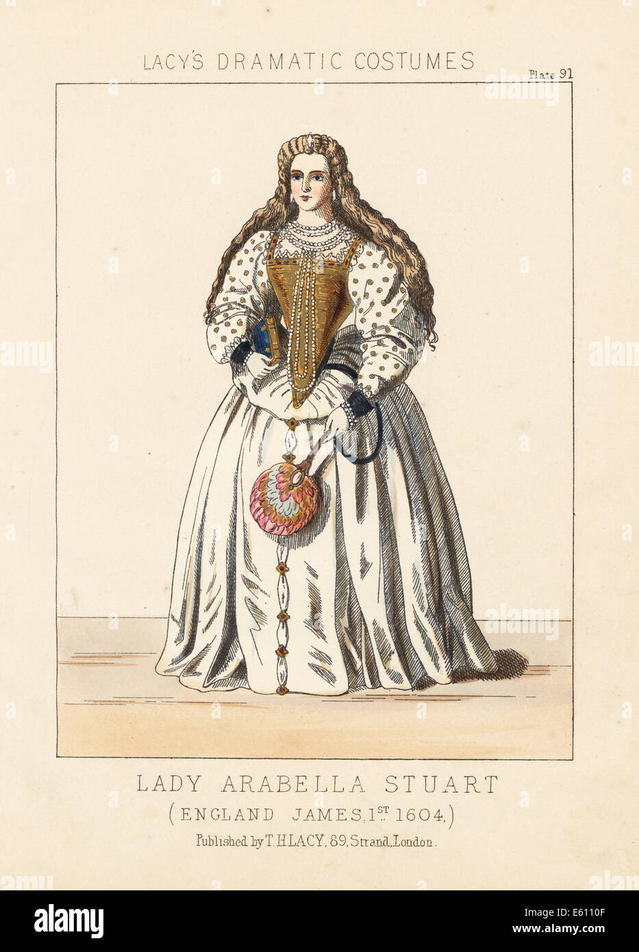 Lady Arabella Estuardo, reinado del rey James I, 1604. Foto de stock