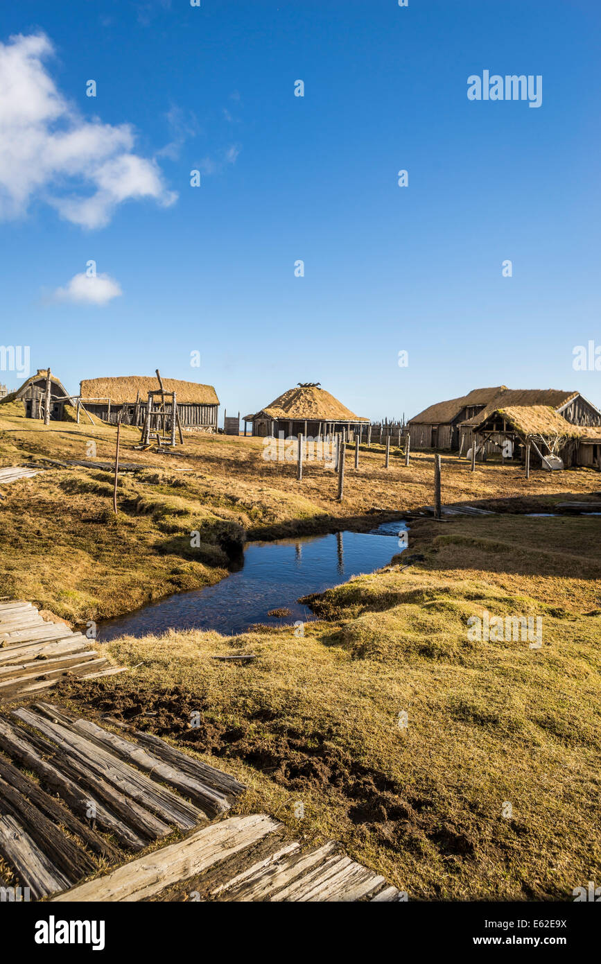 Película de época vikinga, stokksnes, Hornafjordur, este de Islandia Foto de stock