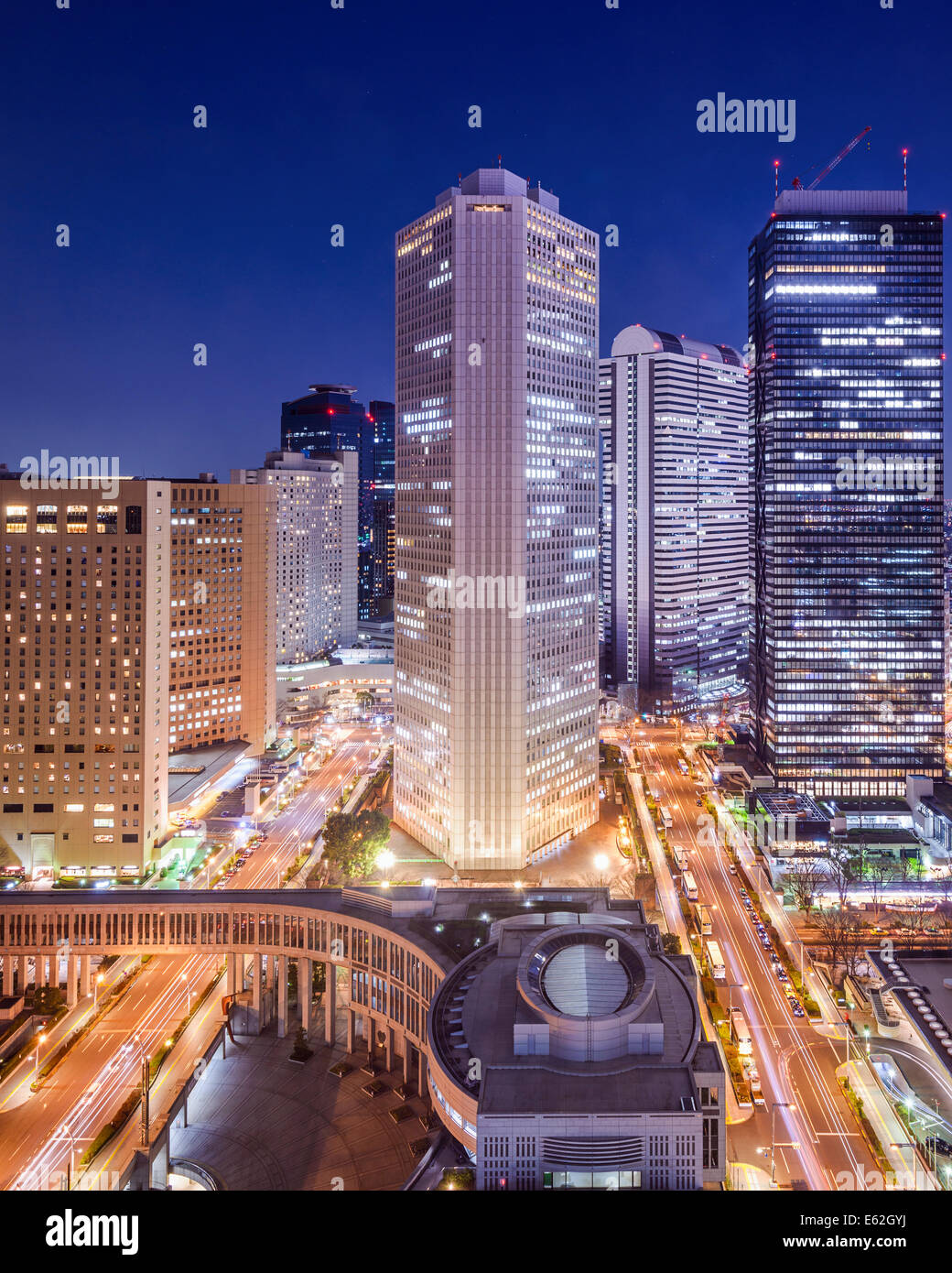 Tokio, Japón del paisaje urbano en Shinjuku Ward. Foto de stock