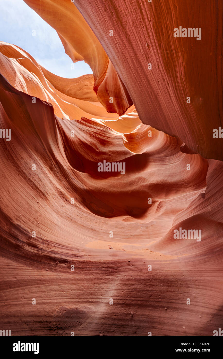 El Cañón Antelope Inferior. Page, Arizona, EE.UU.. Foto de stock