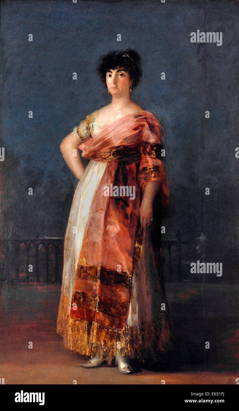 Francisco de Goya, María del Rosario Fernández, La Tirana 1792 Óleo sobre lienzo. Real Academia de Bellas Artes de San Fernando, Madrid Foto de stock