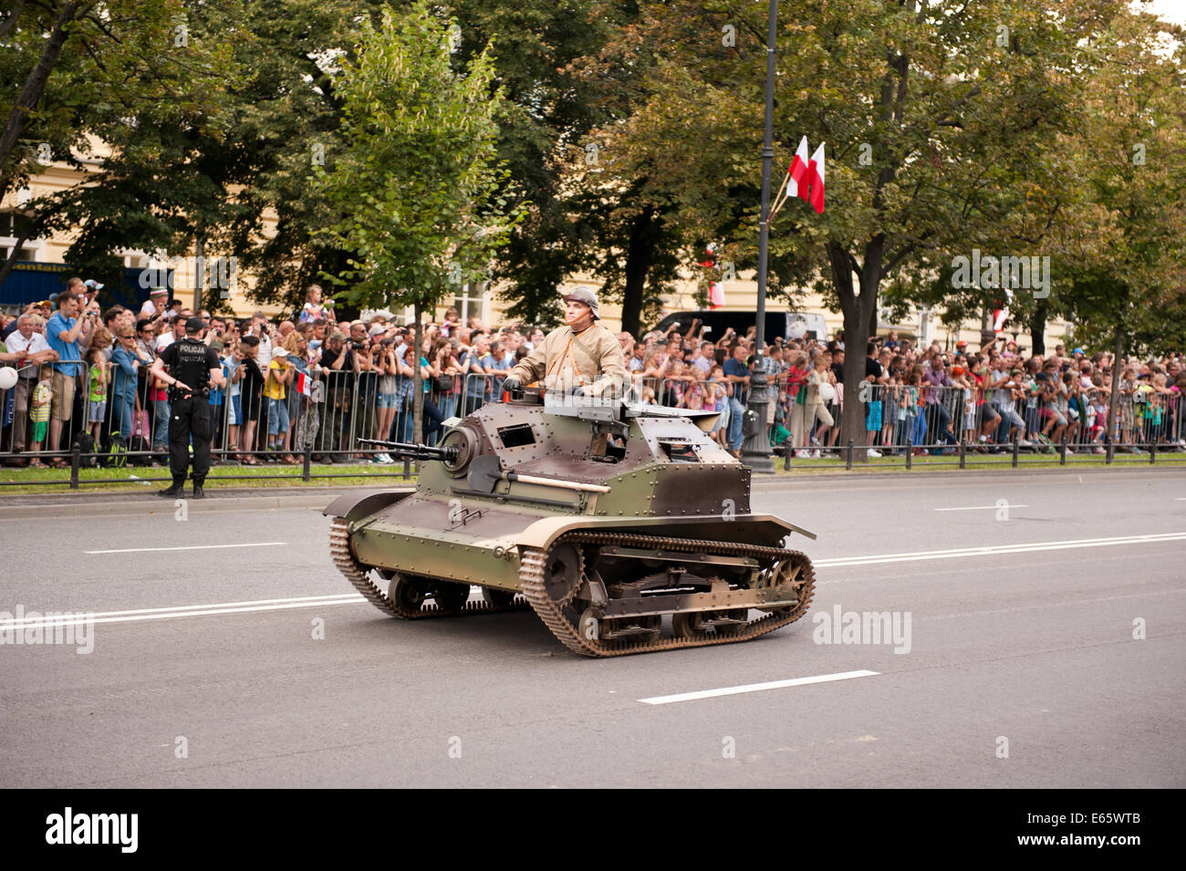 Desfile militar en Varsovia Foto de stock