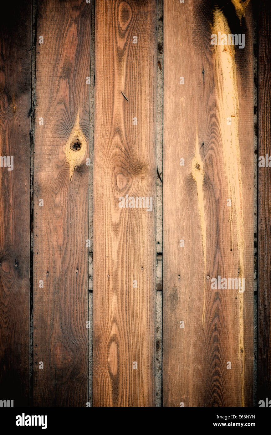 Fondo de madera, tableros colocados verticalmente Foto de stock