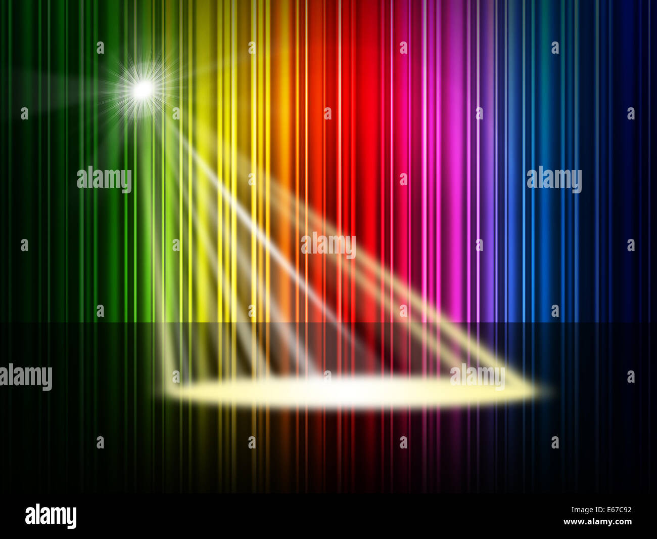Espectro Significado Spotlight muestra de Color y multicolor Fotografía