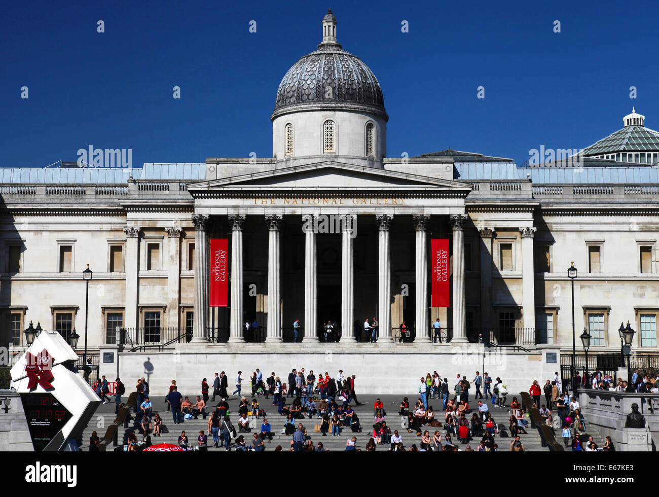 La National Gallery de Londres Foto de stock