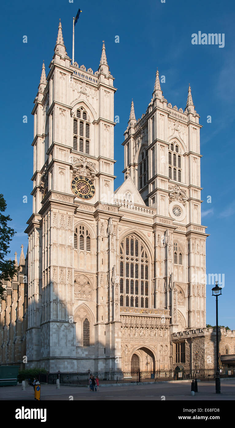 La Abadía de Westminster, la catedral gótica en Londres, Inglaterra Foto de stock