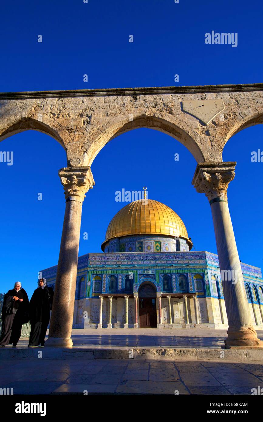 El Monte del Templo, en Jerusalén, Israel, Oriente Medio Foto de stock