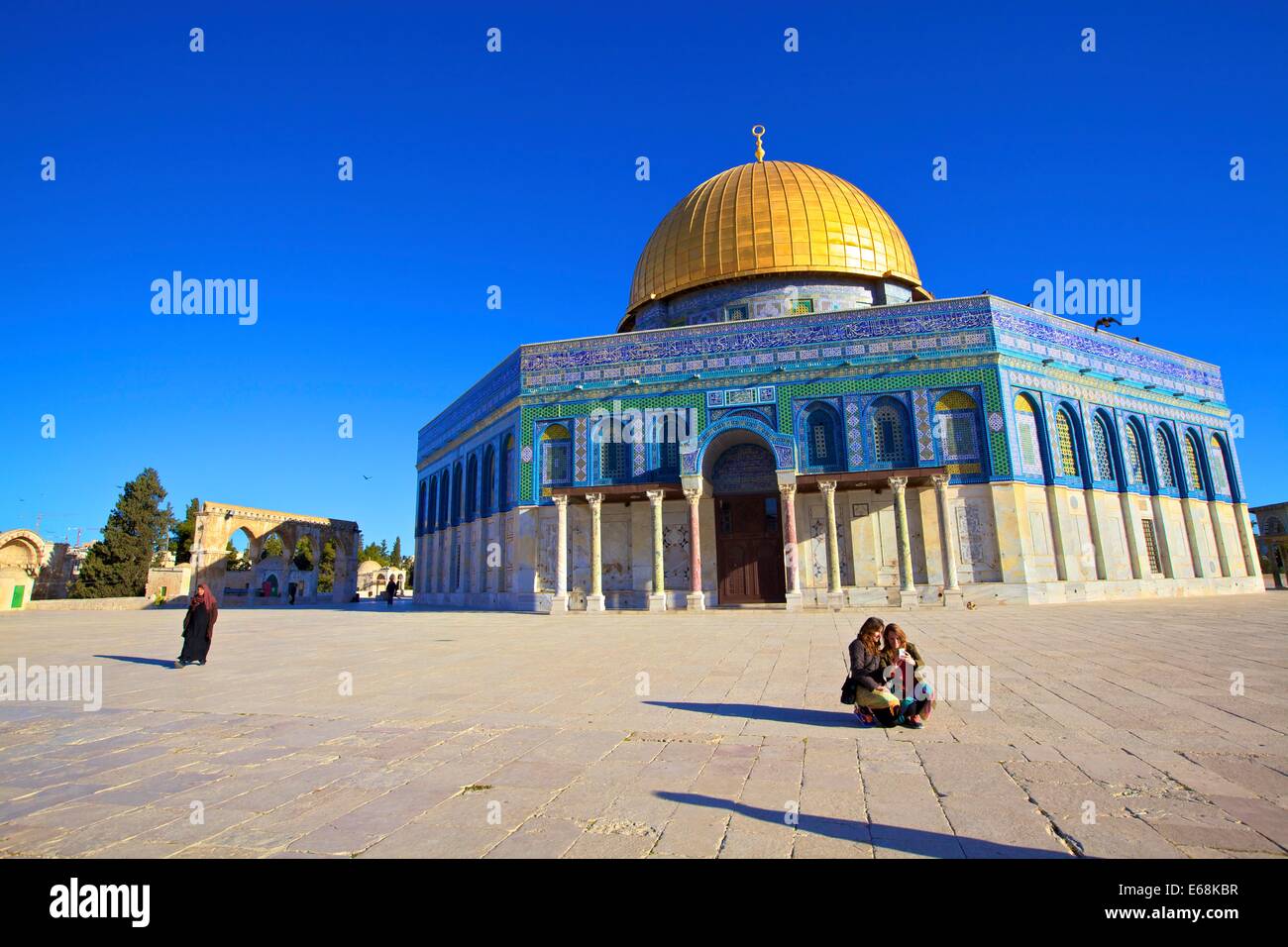 El Monte del Templo, en Jerusalén, Israel, Oriente Medio Foto de stock
