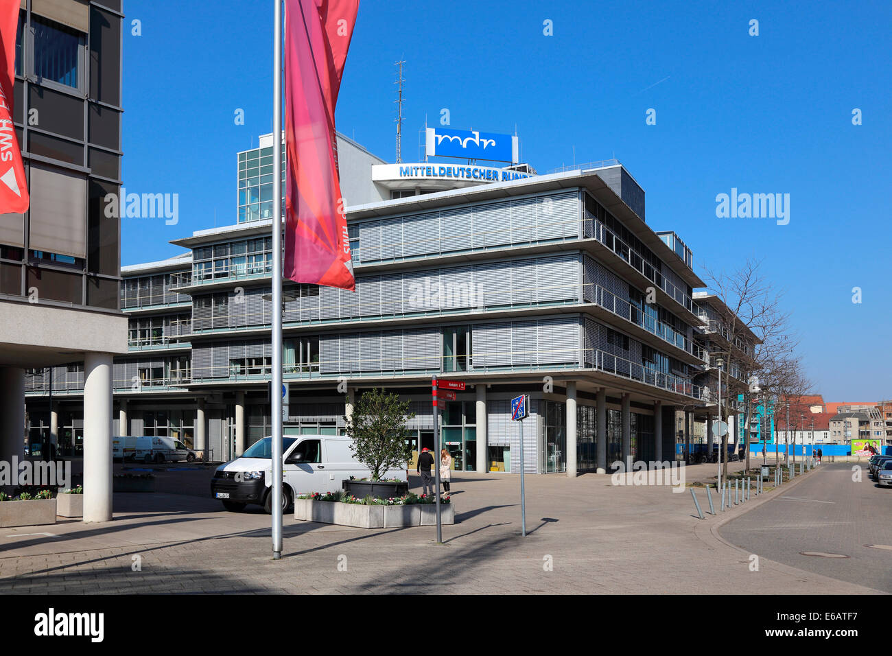 Halle el MDR Mitteldeutscher Rundfunk Foto de stock