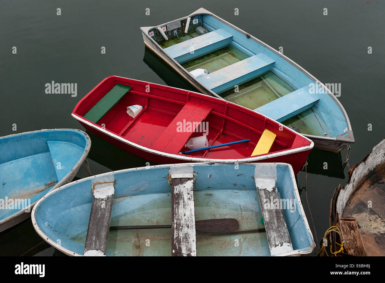 Barcas de remo. Foto de stock