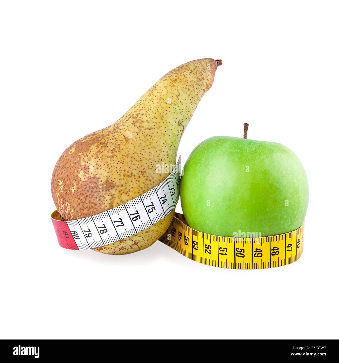 La pérdida de peso y dieta saludable concepto Foto de stock