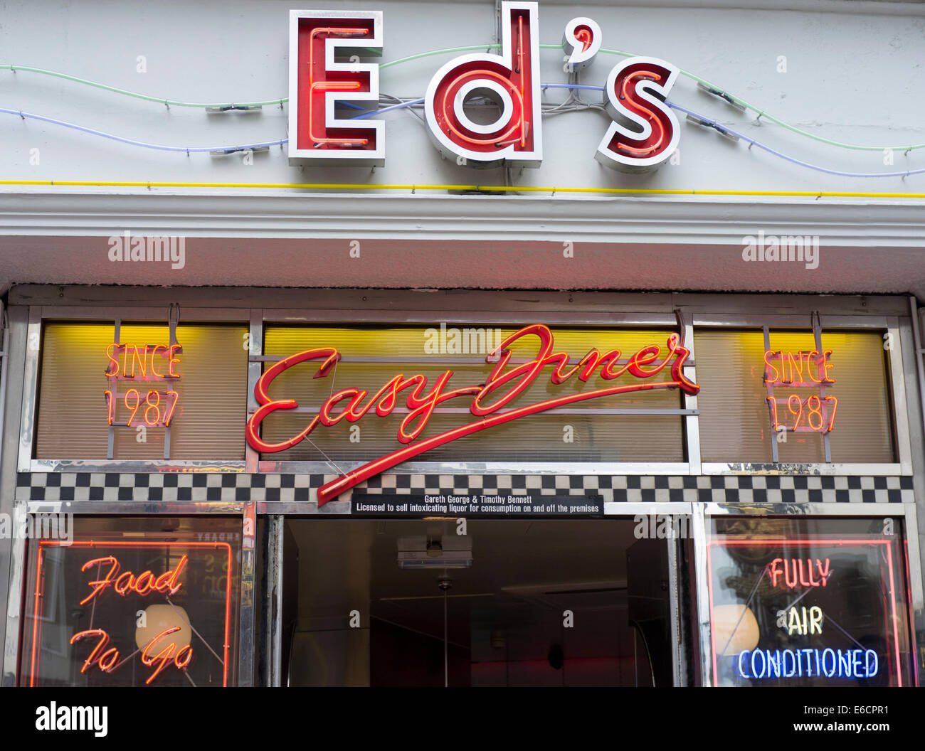 Imagen de 'Ed's Diner fácil' en Soho London Fotografía de stock - Alamy