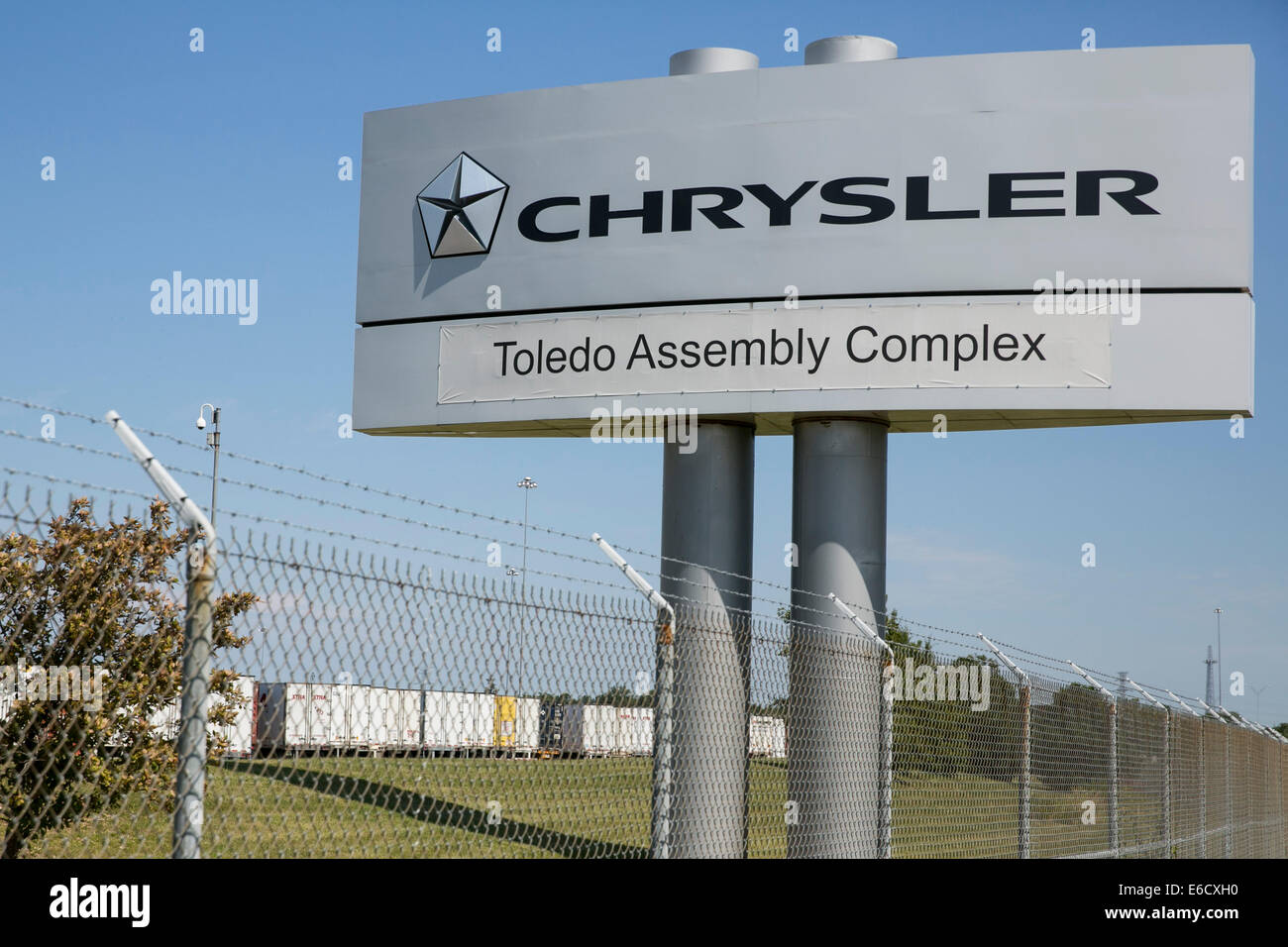 El complejo conjunto de Toledo de Chrysler en Toledo, Ohio. La planta de fabricación de vehículos Jeep. Foto de stock