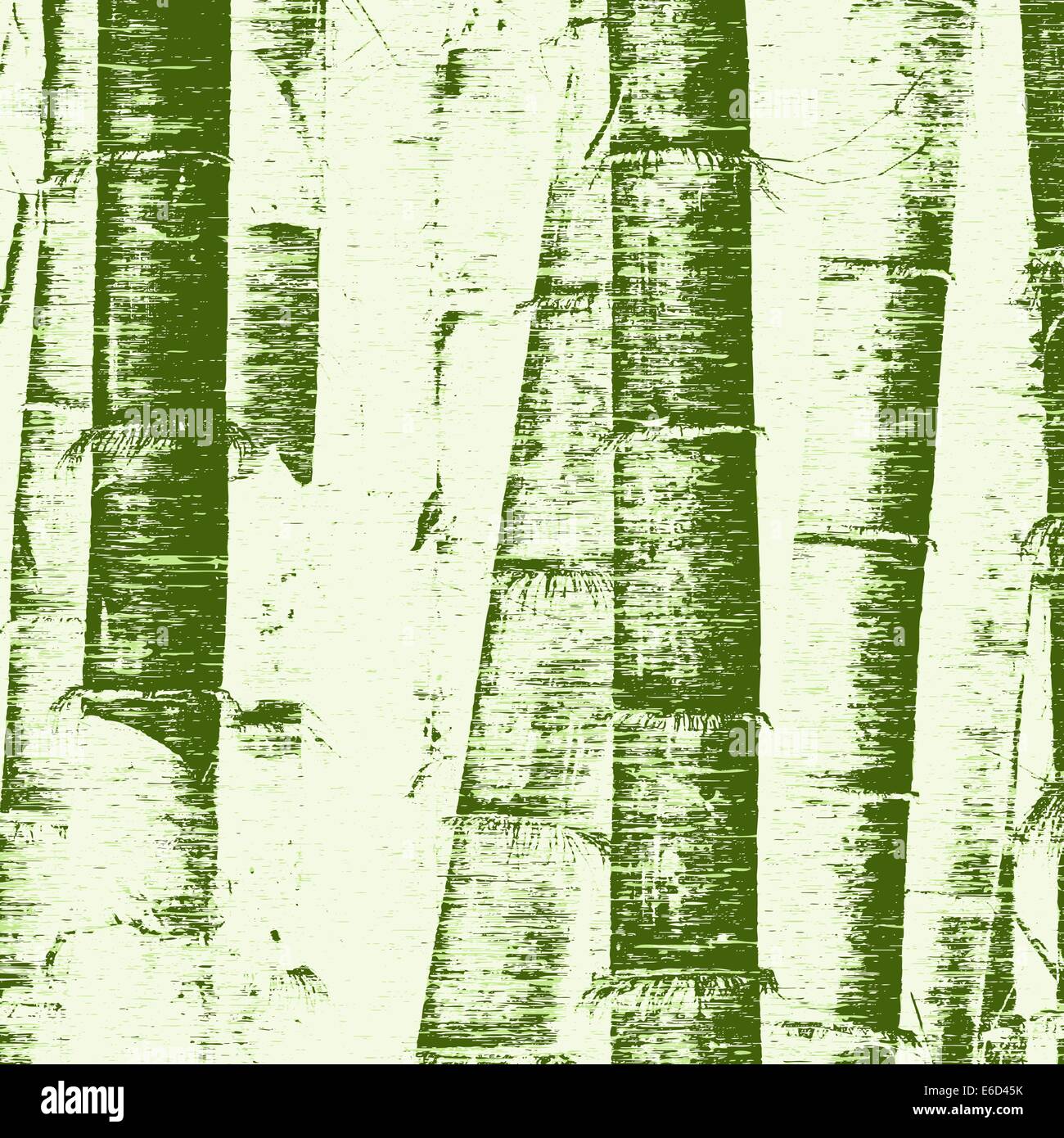 Ilustración vectorial editable de tallos de bambú y grunge Ilustración del Vector