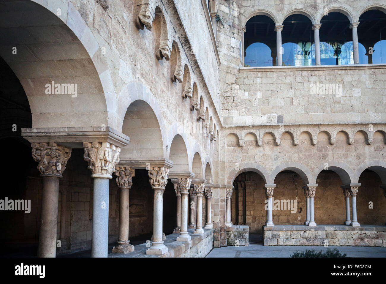 Monasterio de Sant Cugat,Cataluña,España. Foto de stock