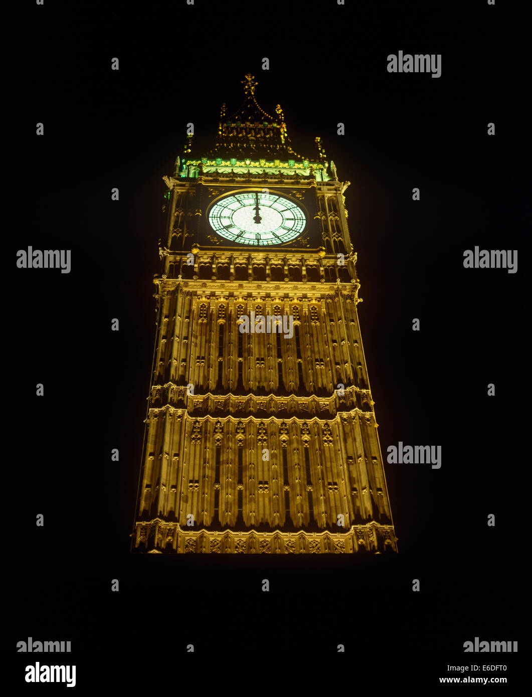 Night Shot del Big Ben de Londres Foto de stock