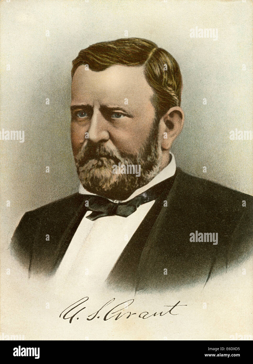 Ulysses S. Grant, 18º Presidente de los Estados Unidos, Retrato Foto de stock