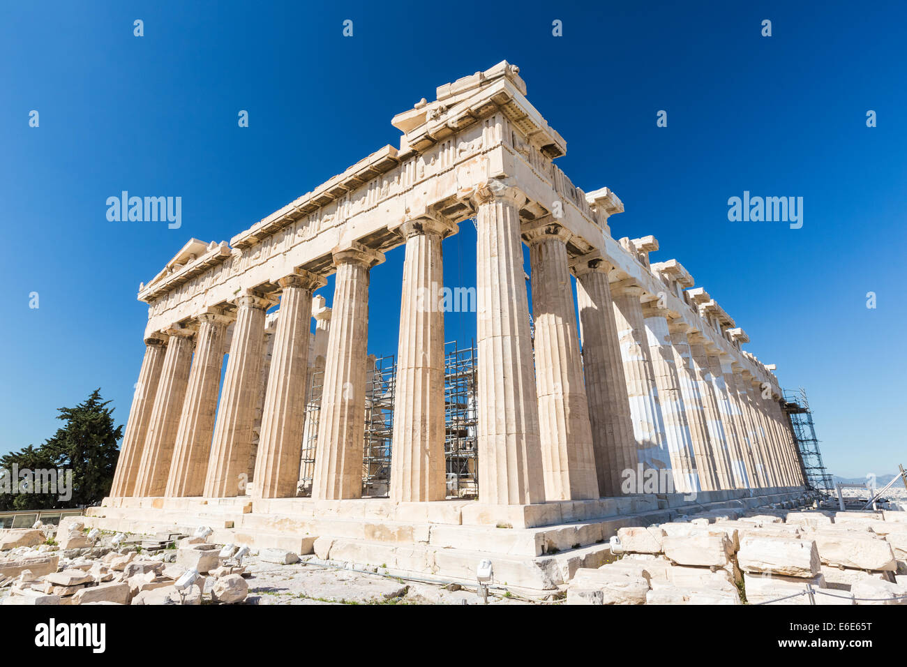 El Partenón, la Acrópolis, Atenas, Grecia Foto de stock