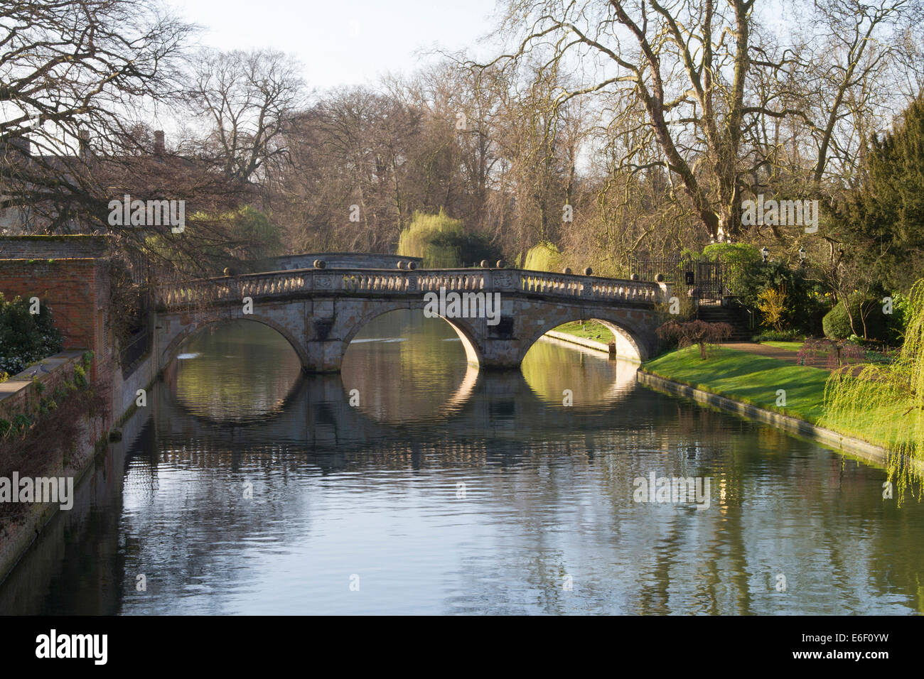 Clare Collge bridge, Cambridge, Reino Unido Foto de stock