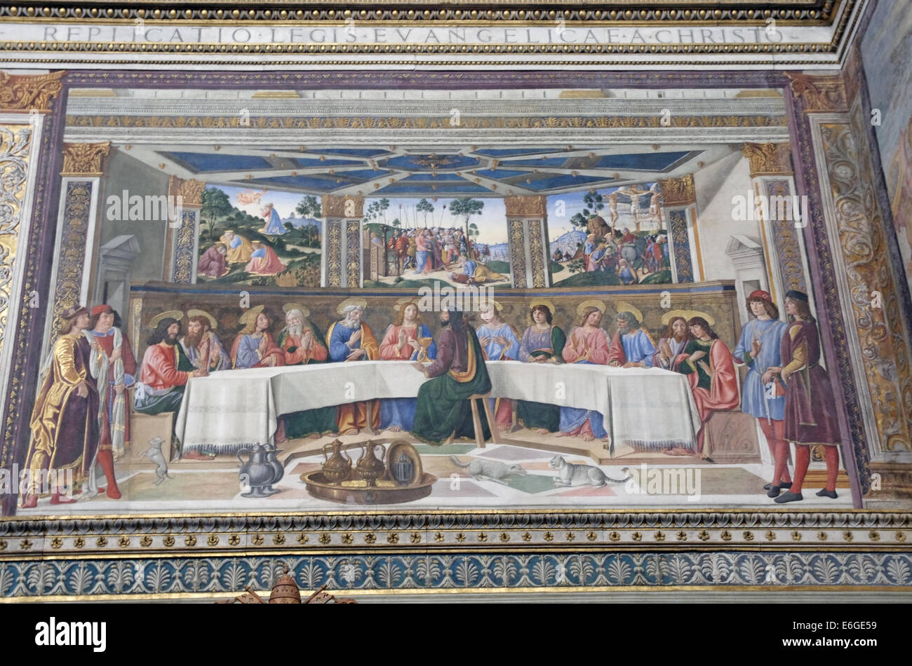 La Ultima Cena en la Capilla Sixtina, Ciudad del Vaticano Fotografía de  stock - Alamy