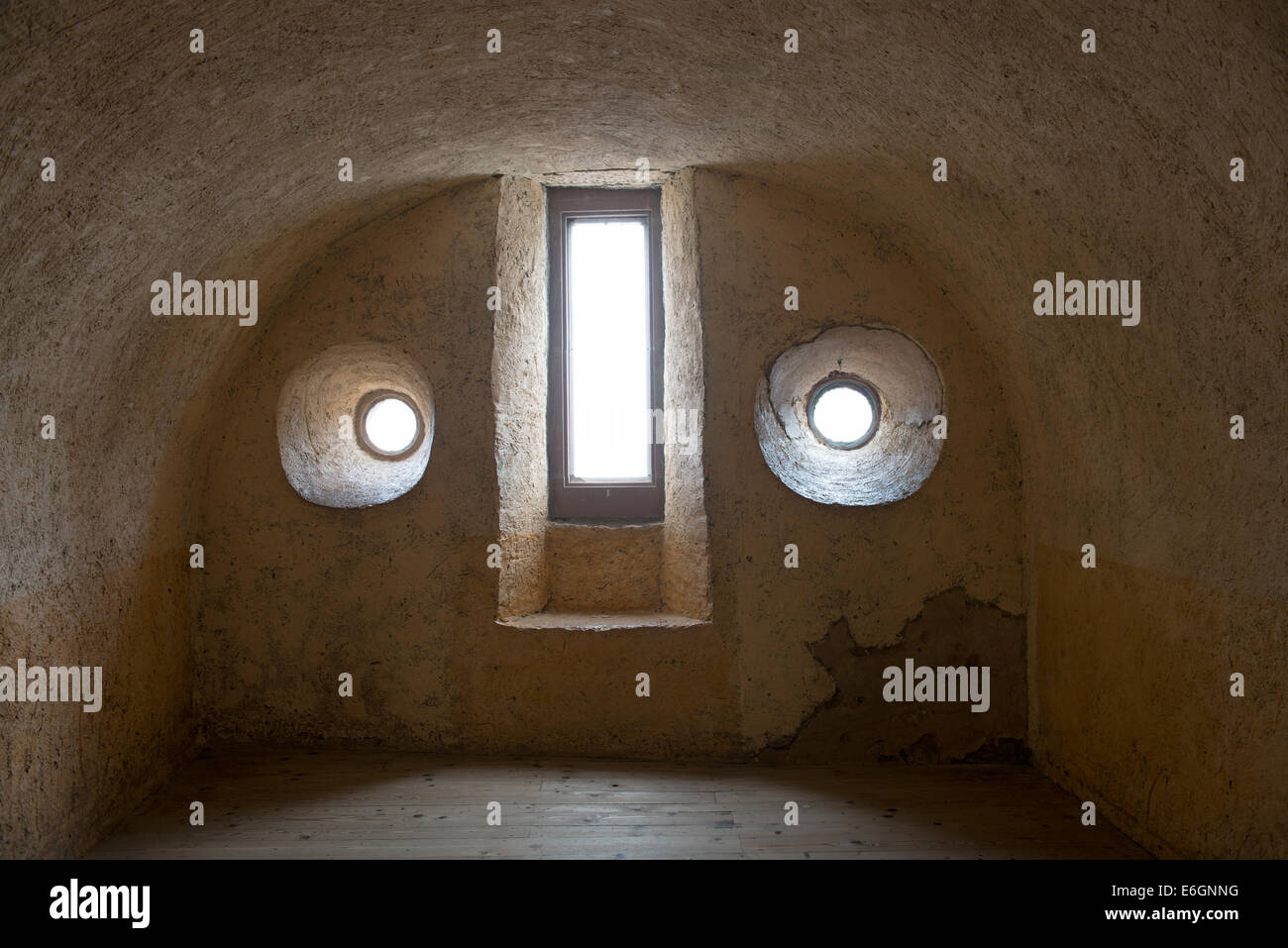 Los interiores del castillo de Vianden en Luxemburgo Foto de stock