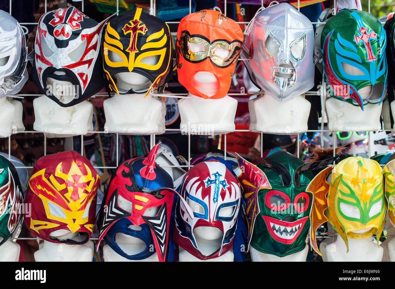 Máscaras de lucha libre mexicana Fotografía de stock Alamy
