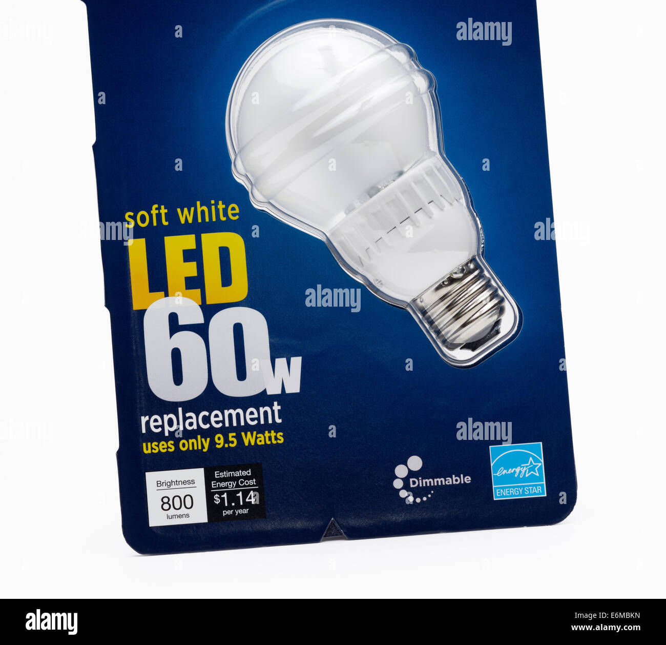 Bombilla LED energéticamente eficiente Foto de stock