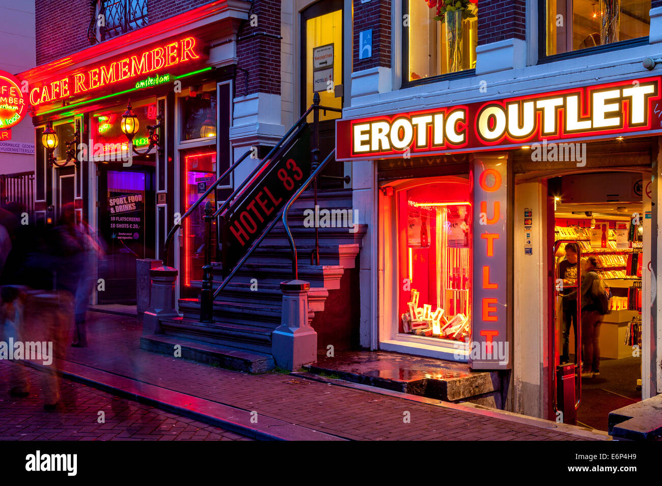 Sex Shop, El Barrio Rojo, Amsterdam, Holanda Fotografía de stock - Alamy
