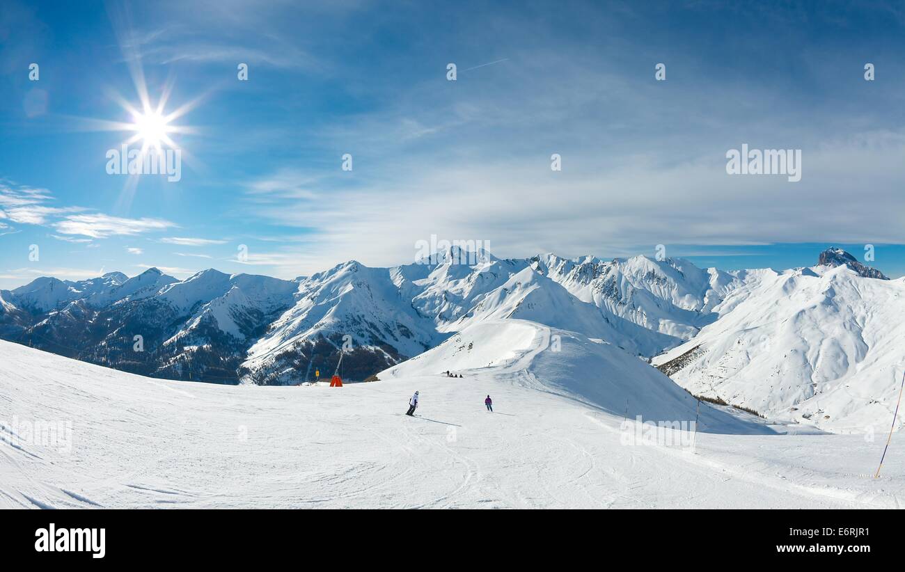 Esquí de fondo Foto de stock
