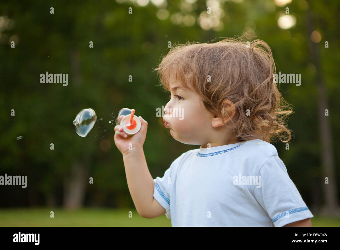 Encantadores de niños en el parque: las pompas de jabón