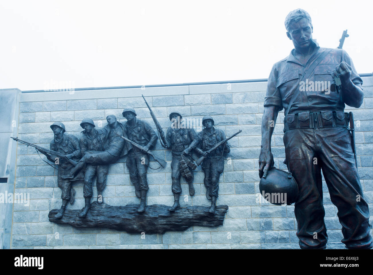 Los Estados Unidos, Nueva Jersey, Atlantic City, Korean War Memorial Foto de stock