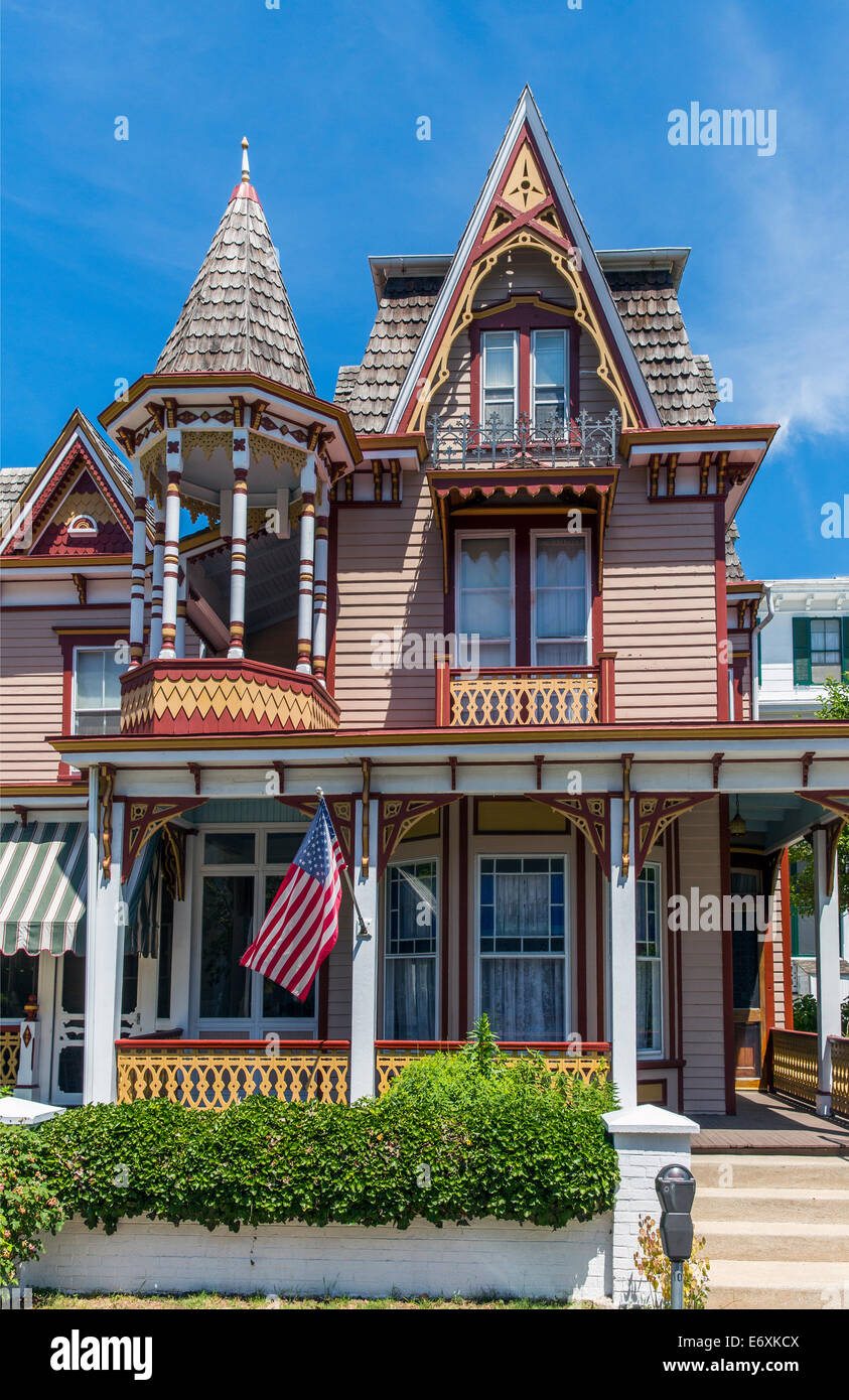 Ee.Uu.,Nueva Jersey,Cape May, casa Victoriana Foto de stock