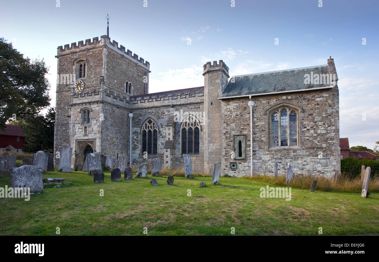 La Iglesia de Santa María Virgen, Bletchingly, West Sussex, Inglaterra Foto de stock