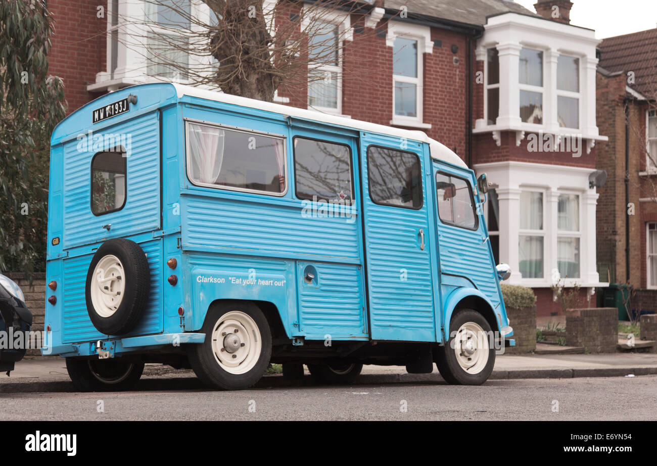 Blue Citroën H Van Foto de stock