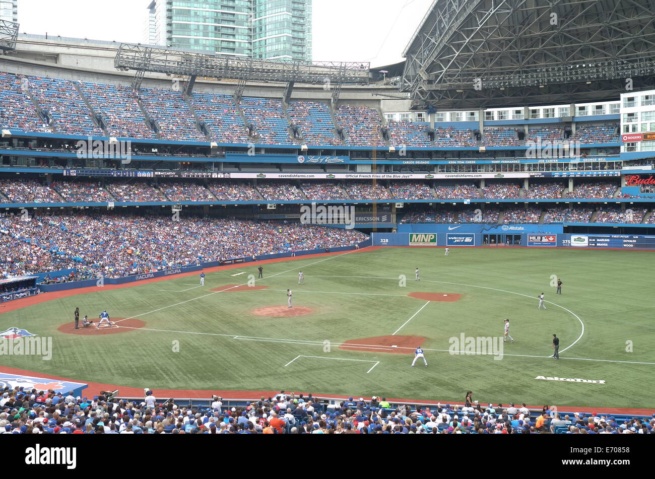 Toronto Blue Jays Major League Baseball Stadium Canadá Rogers Centre Foto de stock