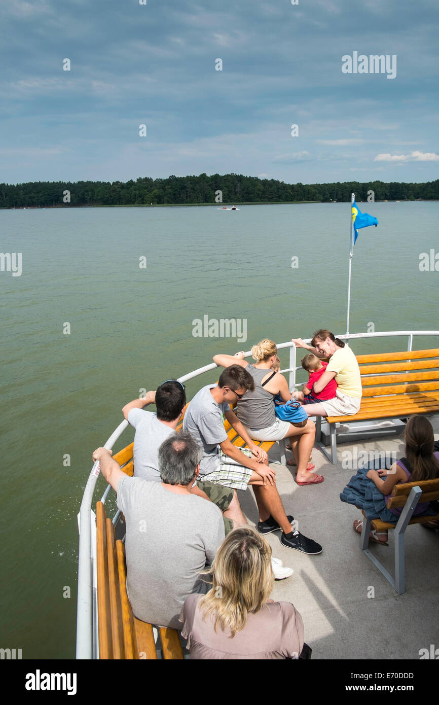 Crucero por el lago, Augustow, Polonia Foto de stock