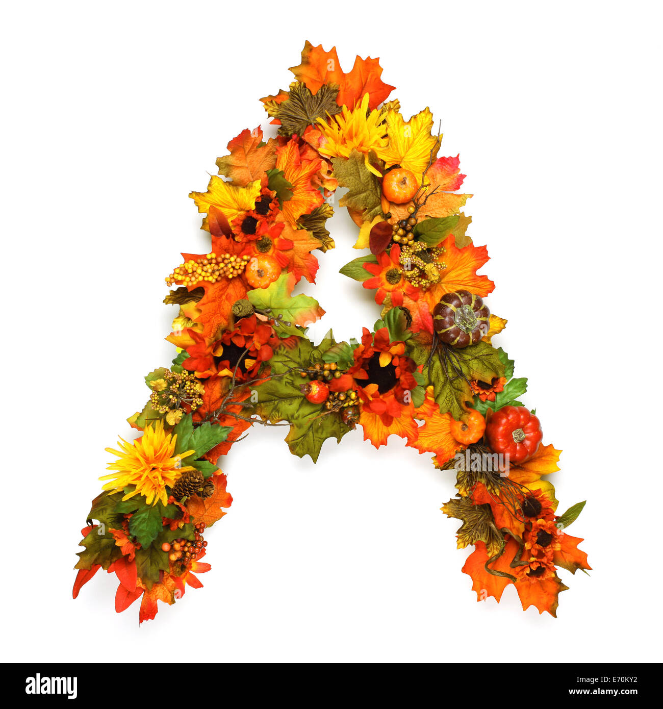 Alfabeto de otoño Foto de stock
