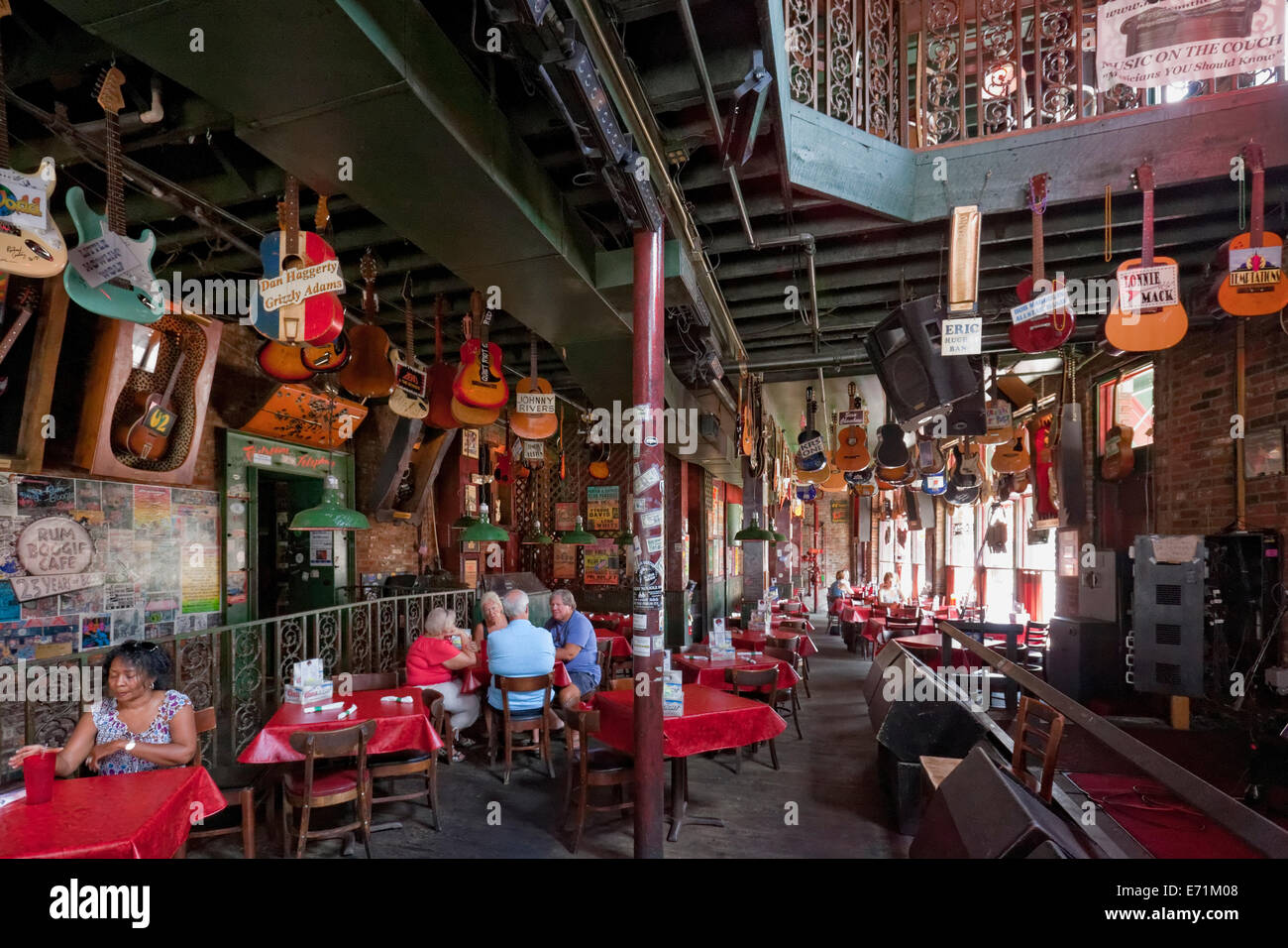 Rum Boogie Cafe - Memphis, Tennessee Foto de stock
