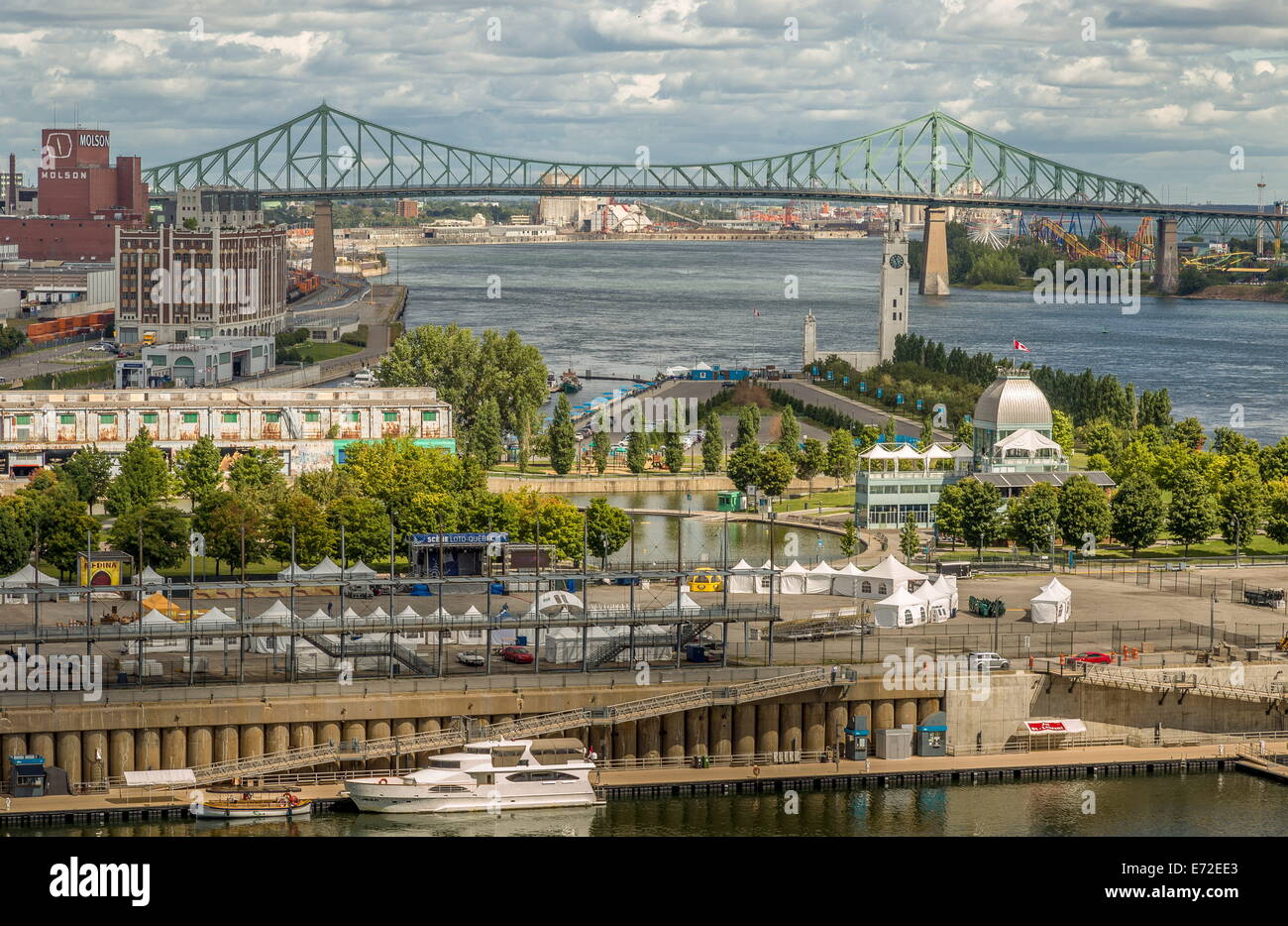 Montreal paisaje paisaje desde una vista trasera panorámica Foto de stock