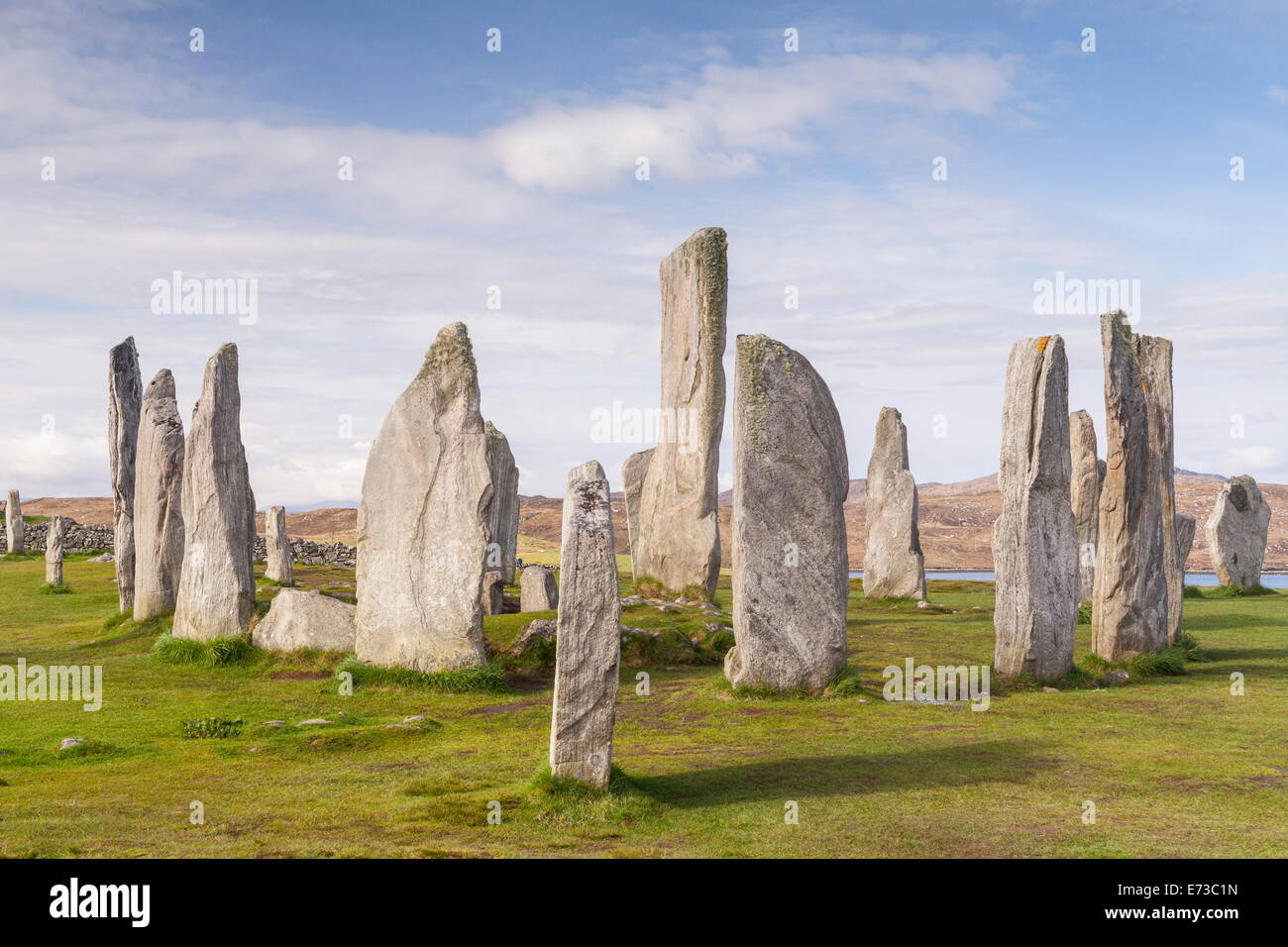 Las piedras de Callanish en la isla de Lewis, Hébridas Exteriores, Escocia, Reino Unido, Europa Foto de stock